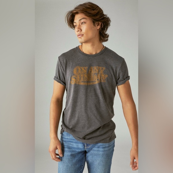 Lucky Brand Other - Lucky Brand Bruce Brown Films On Any Sunday Graphic Short Sleeve Shirt